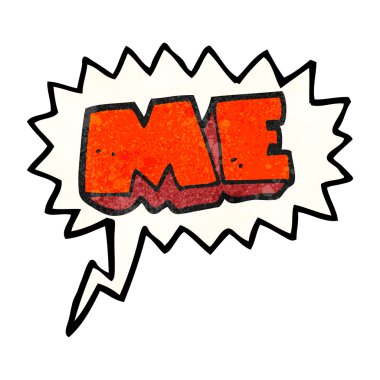 konuşma balonu dokulu sembolü karikatür