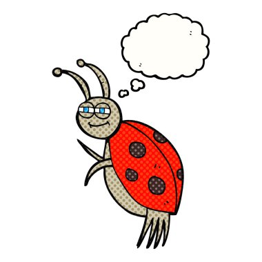 düşünce kabarcık karikatür uğur böceği