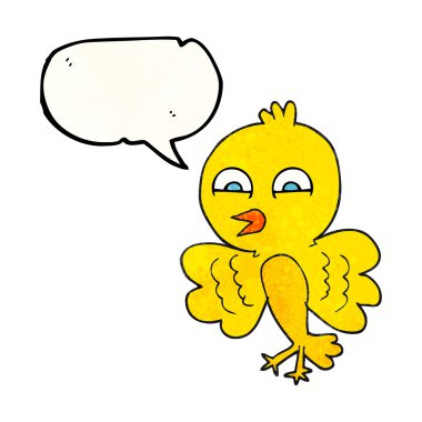 doku konuşma kabarcık karikatür kuş