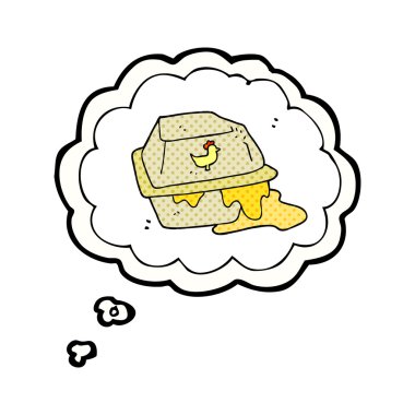 düşünce kabarcık karikatür yağlı paket Servisi