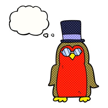 düşünce kabarcık karikatür robin