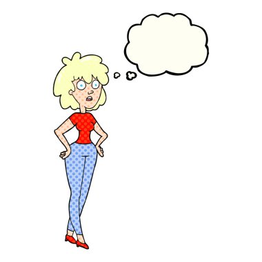 kabarcık karikatür sürpriz kadın sanıyordum