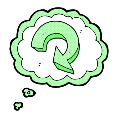 kabarcık karikatür oku geri dönüşüm sanıyordum