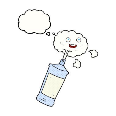 düşünce kabarcık karikatür püskürtme krem şanti