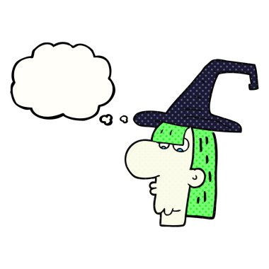 kabarcık karikatür cadı baş sanıyordum