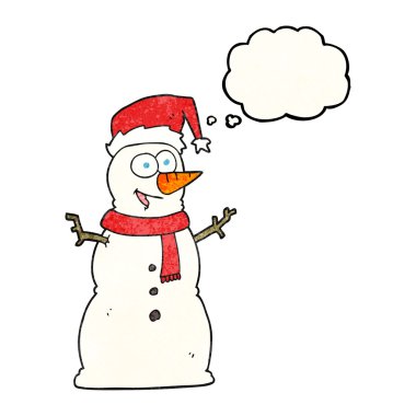 kabarcık dokulu karikatür kardan adam sanıyordum