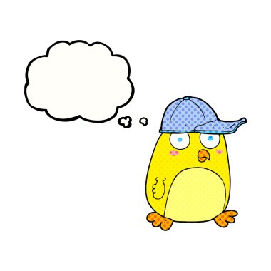 kabarcık karikatür kuş şapkalı sanıyordum