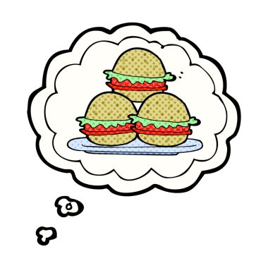 kabarcık karikatür plaka Burger sanıyordum