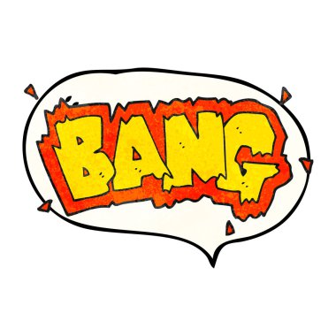 konuşma balonu dokulu karikatür patlama