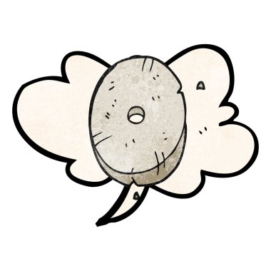 konuşma dokulu kabarcık karikatür taş sıfır numara