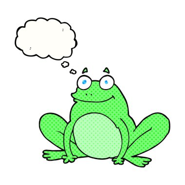 kabarcık karikatür mutlu kurbağa sandım