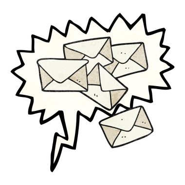 konuşma balonu dokulu karikatür harfler