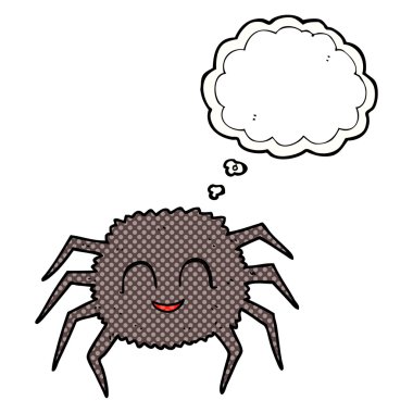 düşünce kabarcık karikatür örümcek