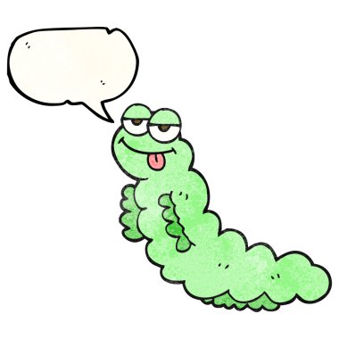 doku konuşma kabarcık karikatür tırtıl