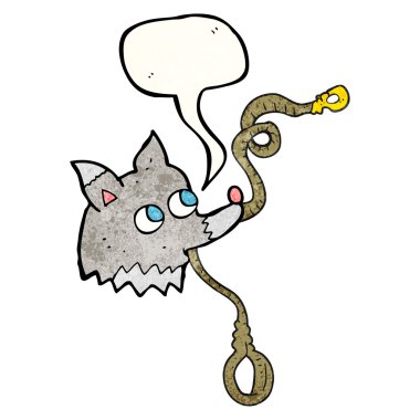 konuşma balonu dokulu karikatür köpek kira kontratı ile