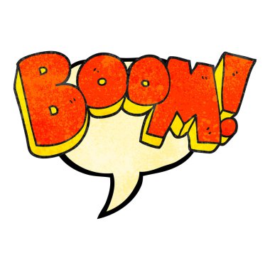 konuşma balonu dokulu karikatür patlama