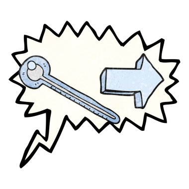 doku konuşma kabarcık karikatür termometre