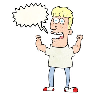 konuşma balonu dokulu çizgi film adam vurguladı