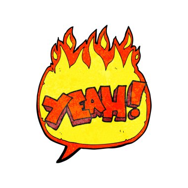 Evet! doku konuşma kabarcık karikatür Not