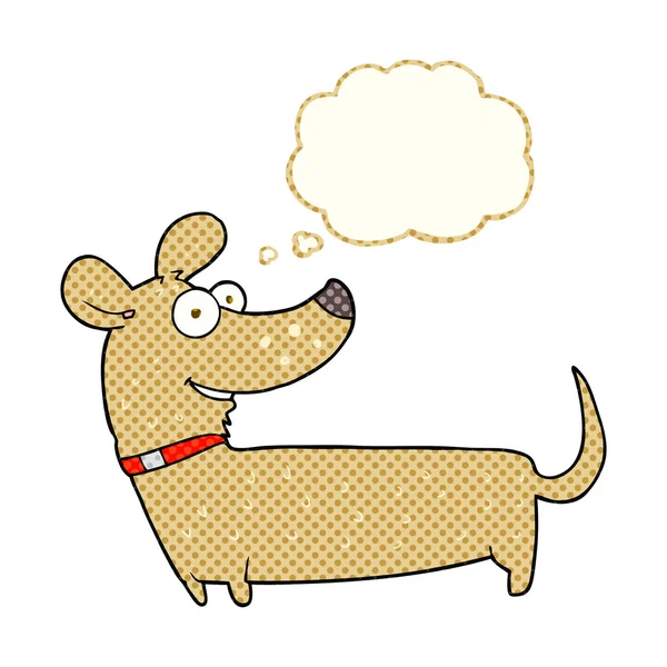 バブル漫画幸せな犬と思った — ストックベクタ
