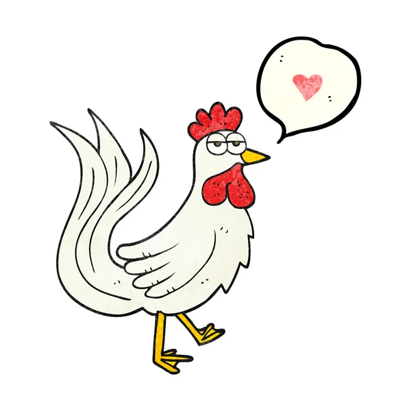 Texture speech bubble cartoon cock — Stok Vektör