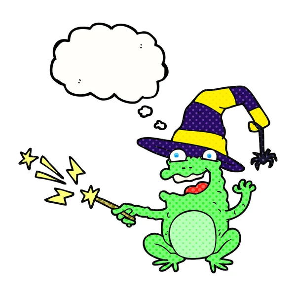 düşünce kabarcık karikatür kurbağa döküm büyü