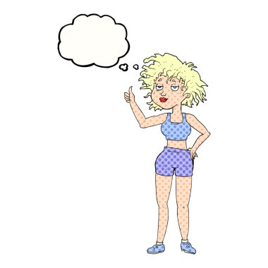 kabarcık karikatür yorgun jimnastik salonu kadın sanıyordum