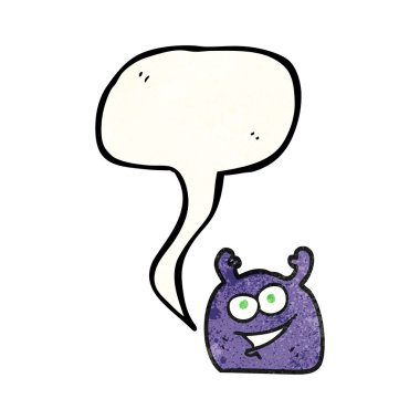 konuşma balonu dokulu çizgi film küçük yabancı