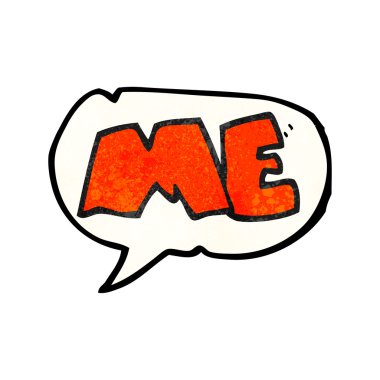 konuşma balonu dokulu sembolü karikatür