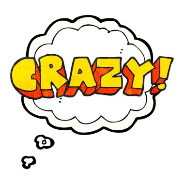 çizgi film Not çılgın düşünce balonu dokulu