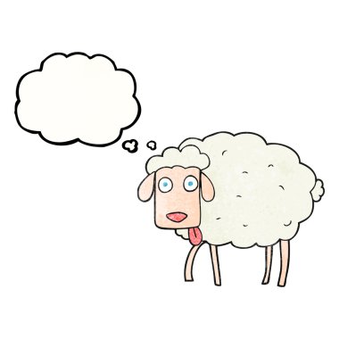 kabarcık dokulu karikatür koyun sanıyordum