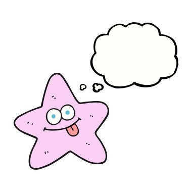 düşünce kabarcık karikatür denizyıldızı