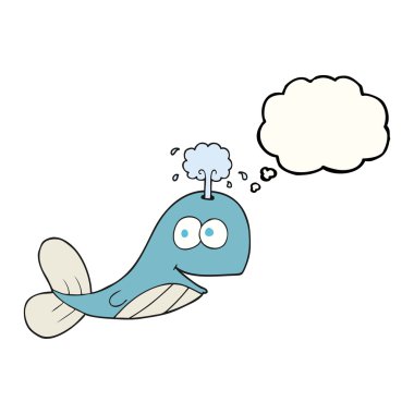 düşünce kabarcık karikatür balina