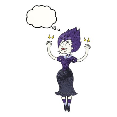 kabarcık dokulu karikatür vampir kız sanıyordum