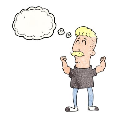 adam kutluyor kabarcık dokulu çizgi film düşündüm