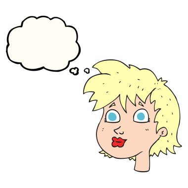 kabarcık karikatür kadın yüzü sanıyordum