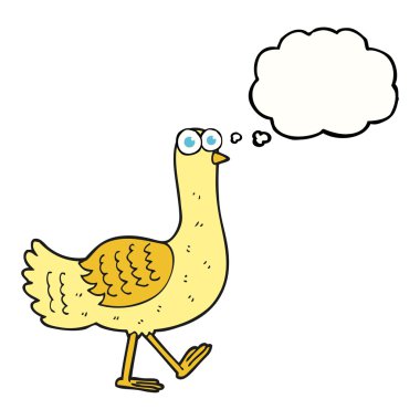 düşünce kabarcık karikatür kuş
