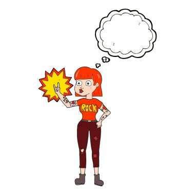 kabarcık karikatür kaya kız sanıyordum