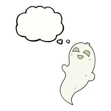 düşünce balonu çizgi film halloween hayalet