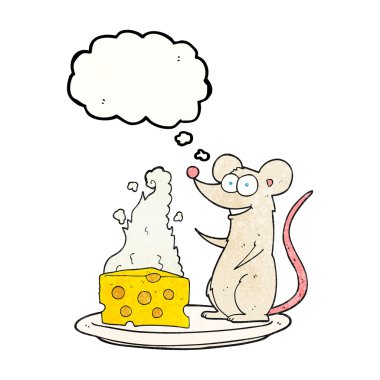 kabarcık dokulu karikatür fare peynir ile sanıyordum