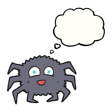 düşünce kabarcık karikatür örümcek