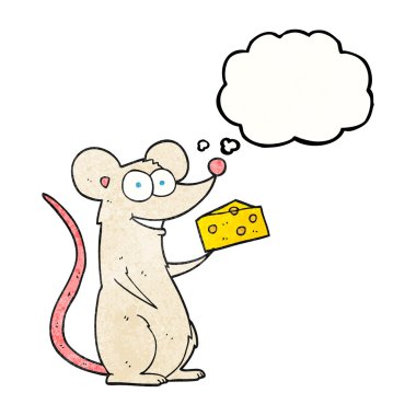 kabarcık dokulu karikatür fare peynir ile sanıyordum