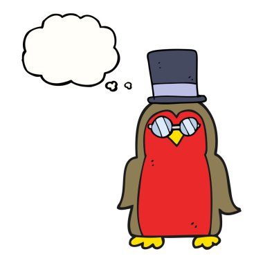 düşünce kabarcık karikatür robin