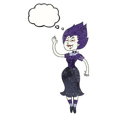 kabarcık dokulu karikatür vampir kız sanıyordum