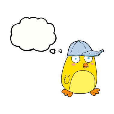 kabarcık karikatür kuş şapkalı sanıyordum