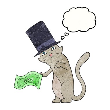 kabarcık dokulu karikatür zengin kedi sandım