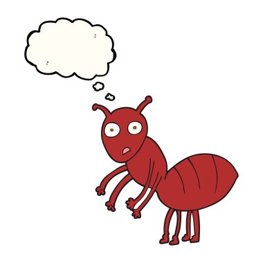 düşünce kabarcık karikatür karınca