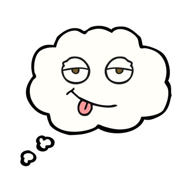 düşünce balonu yorgun eyes karikatür