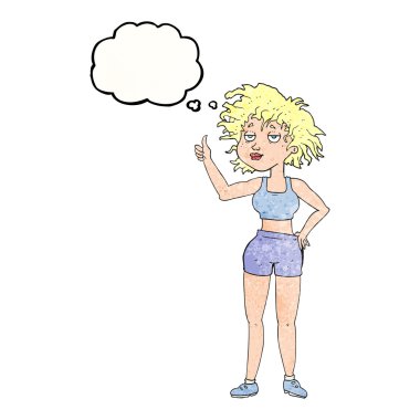 kabarcık dokulu karikatür yorgun jimnastik salonu kadın sanıyordum