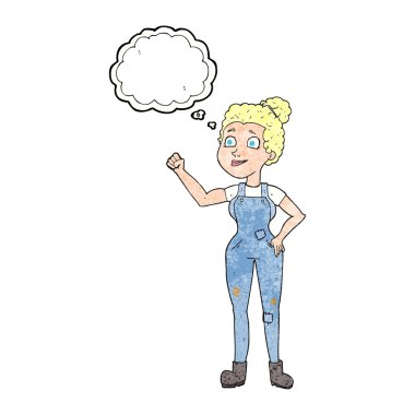 kabarcık dokulu çizgi film kaba pamuklu tulum kadında sanıyordum